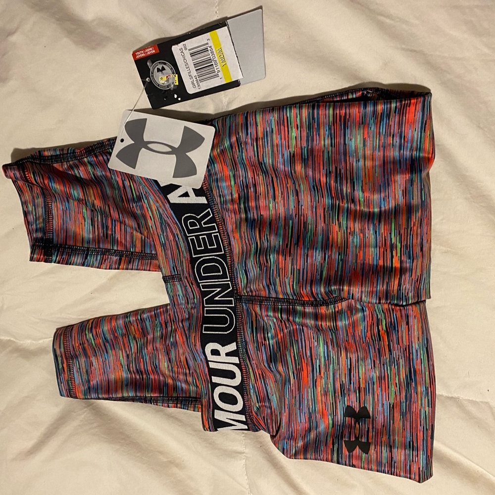 Under Armour heat gear girls leggings size medium